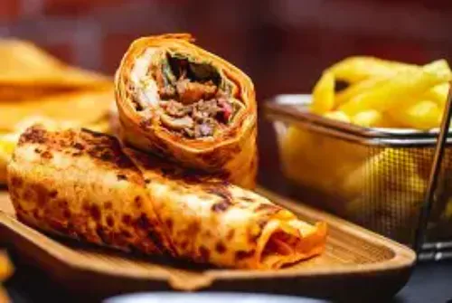 Delicious Crispy Peri Peri Shawarma